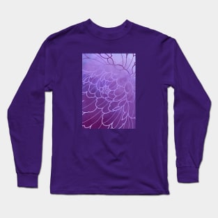 dark purple peony flower Long Sleeve T-Shirt